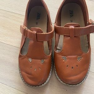 Zara toddler girl brown Mary Jane